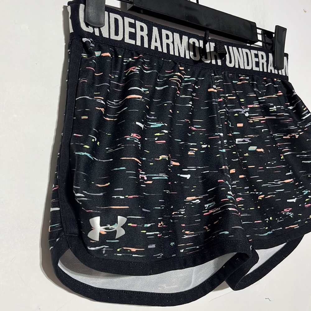 Under Armour Girl’s Play Up Multicolor Printed Shorts Size Youth Medium - Picture 4 of 8